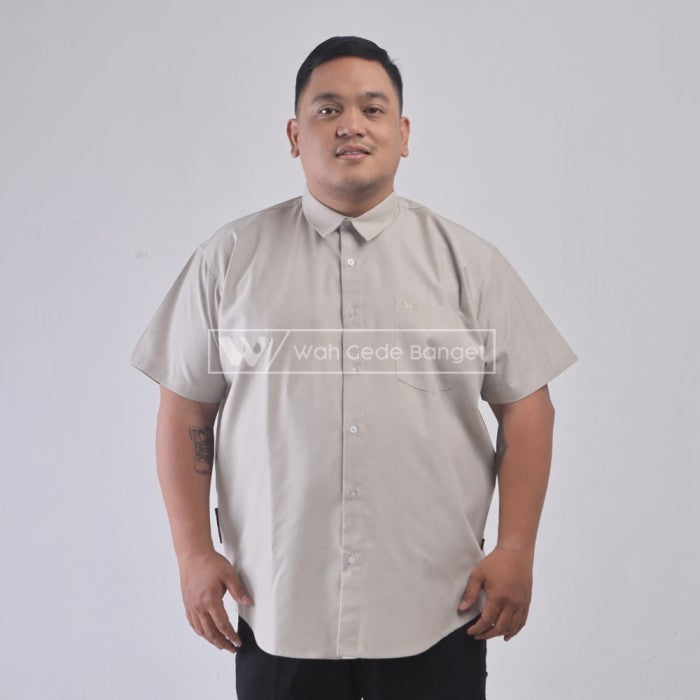 Kemeja Pria Jumbo Big Size Ukuran Besar XXL XXXL WGB Man In Black Ox