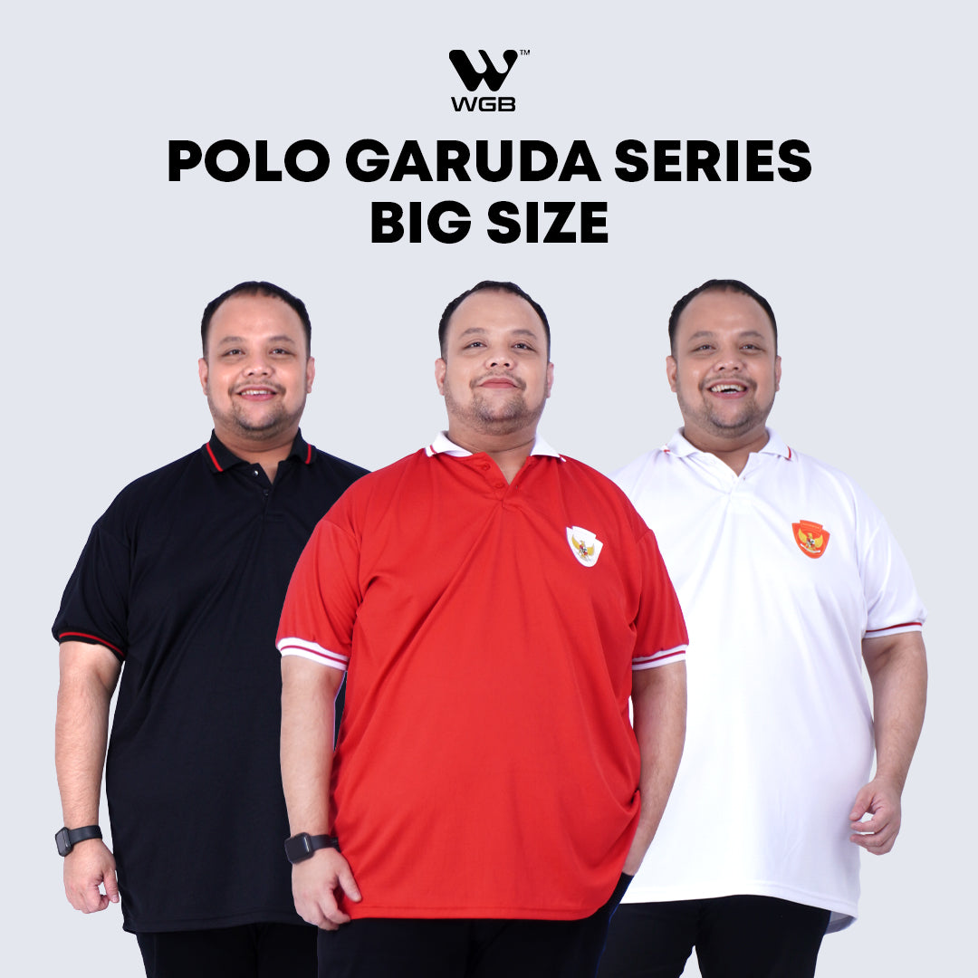 WGB Kaos Polo Quick Dry Garuda Pria Big Size Ukuran Jumbo XXL XXXL