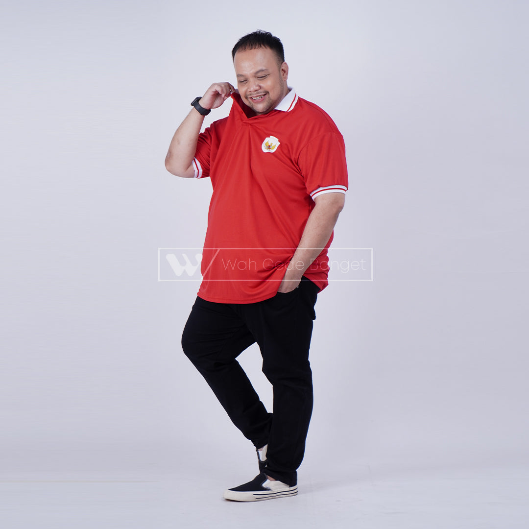 WGB Kaos Polo Quick Dry Garuda Pria Big Size Ukuran Jumbo XXL XXXL