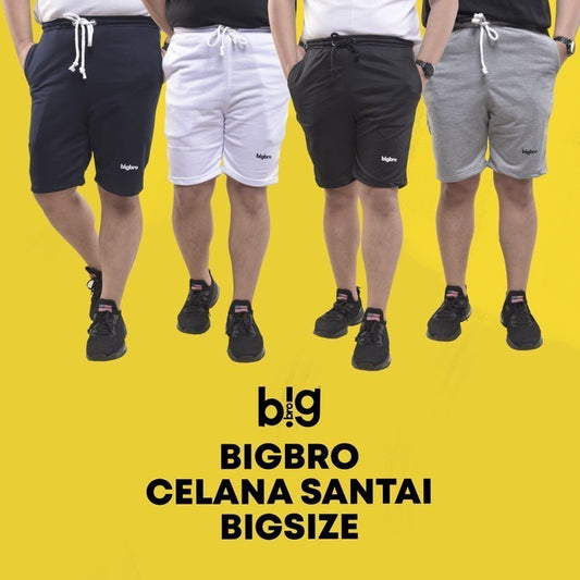 BigBro Celana Santai Pendek BigSize Pria Ukuran Besar XL XXL XXXL
