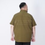 Kemeja Casual Safari Bush Khaki Bigsize Jumbo Pria Ukuran XL XXL - Image 6