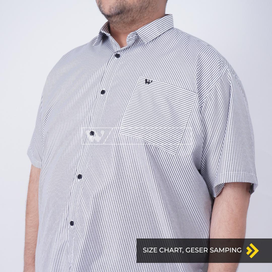 ginee_20251001144338622_4856005541-1.jpeg WGB Kemeja Salur Pria Big Size Ukuran Jumbo XXL XXXL - Image 2