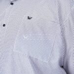 WGB Kemeja Salur Pria Big Size Ukuran Jumbo XXL XXXL - Image 3