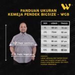 WGB Kemeja Salur Pria Big Size Ukuran Jumbo XXL XXXL - Image 7
