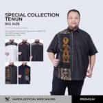 WGB Kemeja Tenun Kombinasi Pria Big Size Special Collection XL XXL