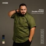 WGB Kemeja Bush Pendek Double Pocket - Pria Big Size Jumbo XXL - Prime Series