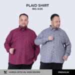 WGB Kemeja Kotak Lengan Panjang Pria Big Size Ukuran Jumbo XXL XXXL