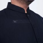 Kemeja Stand Up Collar Pendek Pria Big Size XL  XXL XXXL GDE  WGB - Image 4