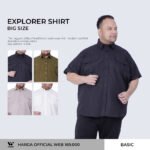 Kemeja Casual Safari Bush Khaki Bigsize Jumbo Pria Ukuran XL XXL - Image 2