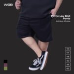 WGB Celana Pendek Lou Knit Pria Bigsize Ukuran Jumbo XXL XXXL
