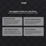 WGB Celana Pendek Lou Knit Pria Bigsize Ukuran Jumbo XXL XXXL - Image 2