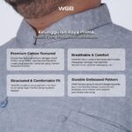 WGB Kemeja Koko Pendek Raya Prima - Pria Big Size Jumbo XXL - Special Ramadhan - Image 2