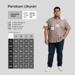 WGB Kemeja Pendek Polos Pria Bigsize Tekstur Urban Ukuran Besar Jumbo  XXL - Prime Series - Image 6