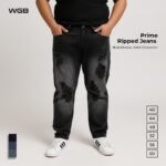 WGB Celana Jeans Panjang Sobek Ripped Pria Big Size Jumbo XXL - Prime Series