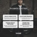 Jaket Jeans Denim Pria Big Size Ukuran Besar Jumbo XXL - Prime Series - Image 2