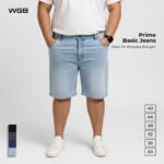 WGB Celana Jeans Basic Pendek Pria BigSize Besar Jumbo Bahan Stretch XXL - Prime Series