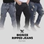 WGB Celana Jeans Sobek Ripped Pria Big Size Jumbo XL XXL XXXL jeans  jumbo Celana Pendek Pria Celana jeans jumbo Celana Jeans Pria
