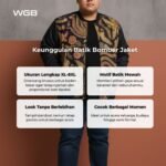 WGB Jaket Bomber Batik Premium Pria Big Size Pria Classic XXL - Prime Series - Image 2