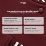 WGB Jaket Bomber Lightweight Pria Big Size Ukuran Besar Jumbo XXL - Prime Series - Image 2