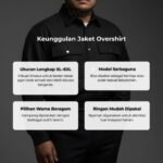 WGB Jaket Overshirt Pria Big Size Ukuran Jumbo XXL - Smart Comfort - Image 2