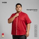 WGB Kemeja Shanghai Chinese Collar Pria Bigsize Ukuran Besar Jumbo XXL - Prime Series