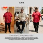 WGB Kemeja Shanghai Chinese Collar Pria Bigsize Ukuran Besar Jumbo XXL - Prime Series - Image 5