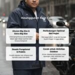 Jas Hujan Setelan Bigsize Super Jumbo Pria Ukuran Besar XXL - Prime Series - Image 2