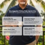 WGB Kaos Polo Quick Dry Pria Big Size Ukuran Jumbo XXL - Prime Series - Image 2