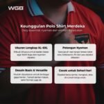 WGB Kaos Polo Merdeka Pria Big Size Jumbo Ukuran Besar XXL - Prime Series - Image 2