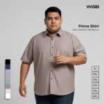 WGB Kemeja Kerja Katun Oxford Pendek Pria Big Size Jumbo XXL - Prime Series