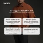 WGB Kaos Polo Knit Pria Big Size Ukuran Jumbo XXL - Prime Series - Image 2