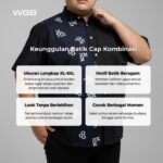 WGB Batik Cap Kombinasi Special Collection Big Size Pria Ukuran Jumbo XXL - Prime Series - Image 2