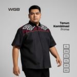 WGB Kemeja Tenun Kombinasi Pria Big Size Special Collection XXL - Prime Series