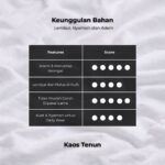 WGB Kaos Tenun Pria Big Size Ukuran Jumbo XXL - Prime Series - Gambar 4