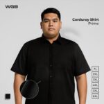 WGB Kemeja Pendek Corduroy Pria Big Size Ukuran Besar XXL - Prime Series
