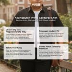 WGB Kemeja Pendek Corduroy Pria Big Size Ukuran Besar XXL - Prime Series - Gambar 2