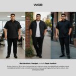 WGB Kemeja Pendek Corduroy Pria Big Size Ukuran Besar XXL - Prime Series - Gambar 5