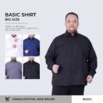 Kemeja Pria Lengan Panjang Big Size Ukuran Besar Jumbo XXL XXXL GDE WGB