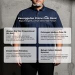 WGB Kaos Polo Prime Stretch Pria Big Size Jumbo XXL Anti Kusut - Prime Series - Gambar 2