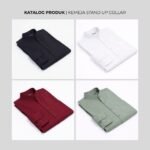WGB Kemeja Stand Up Collar Panjang Pria Big Size Jumbo XXL - Best Value Series - Gambar 3