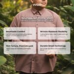 WGB Kemeja Kerja Katun Oxford Panjang Pria Big Size Jumbo XXL - Prime Series - Gambar 2
