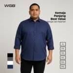 WGB Kemeja Polos Panjang Pria Big Size Jumbo XXL - Best Value Series