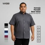 WGB Kemeja Polos Pendek Pria Big Size Jumbo XXL - Best Value Series