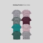 WGB Kaos Salur Striped Pria Bigsize Ukuran Besar Jumbo XXL - Prime Series - Gambar 3