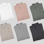 WGB Kemeja Pendek Formal Pria Big Size Embossed Stand Collar Ukuran Besar Jumbo XXL - PRIME - Gambar 3