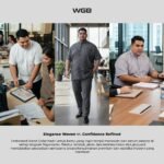 WGB Kemeja Pendek Formal Pria Big Size Embossed Stand Collar Ukuran Besar Jumbo XXL - PRIME - Gambar 5