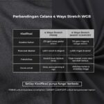WGB Celana Formal Light Flex Stretch Pria Big Size Ukuran Jumbo XXL - Smart Comfort Series - Gambar 5