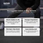WGB Celana Formal 4ways Stretch Pria Big Size Ukuran Jumbo XXL - Prime Series - Gambar 2