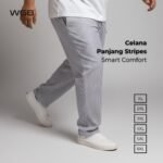 Celana Panjang Stripes Pria Big Size Ukuran Jumbo XXL - Smart Comfort