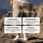 WGB Celana Cargo Pendek Pria Big Size Jumbo XXL - Fleksible Nyaman - Best Value Series - Gambar 2